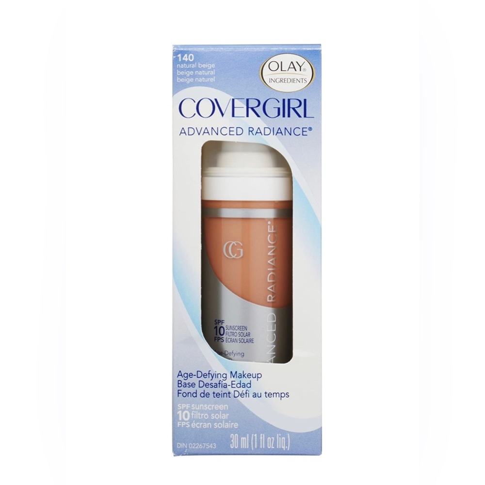 🧴✨COVERGIRL ADVANCED RADIANCE AGE DEFYING FOUNDATION- 140 NATURAL BEIGE 🧴